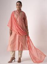 Art Silk Pink Festival Wear Embroidery Work Straight Suit